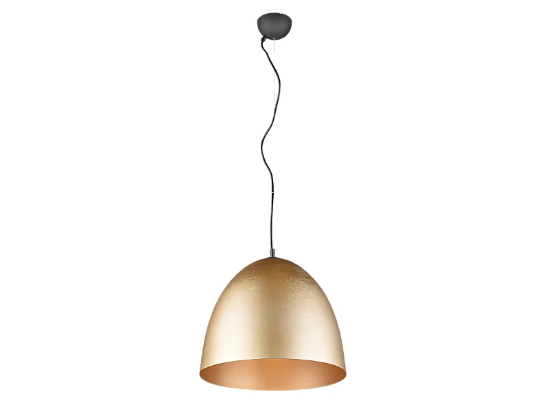 Lampada a sospensione, alluminio, ottone satinato, 40x150x40 cm, Tilda
