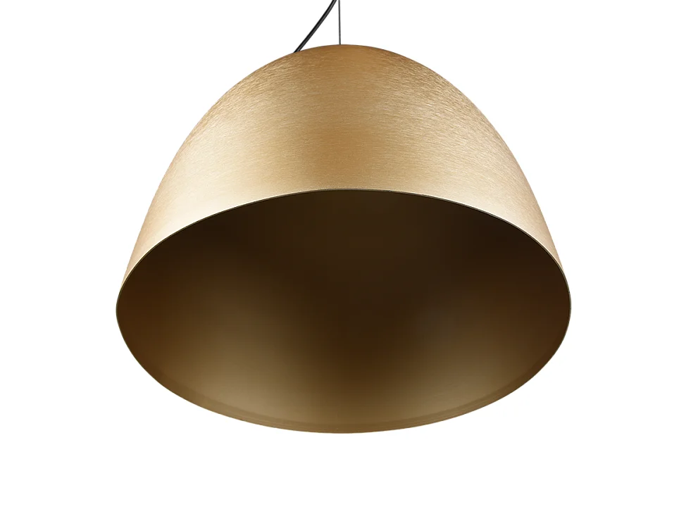 Lampada a sospensione, alluminio, ottone satinato, 40x150x40 cm, Tilda
