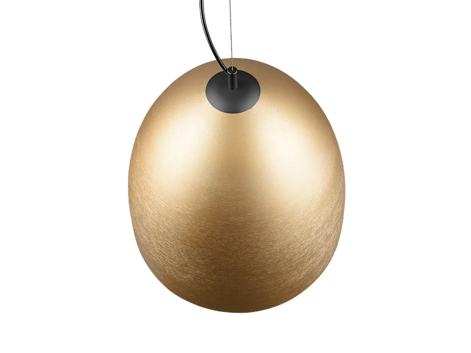 Lampada a sospensione, alluminio, ottone satinato, 40x150x40 cm, Tilda