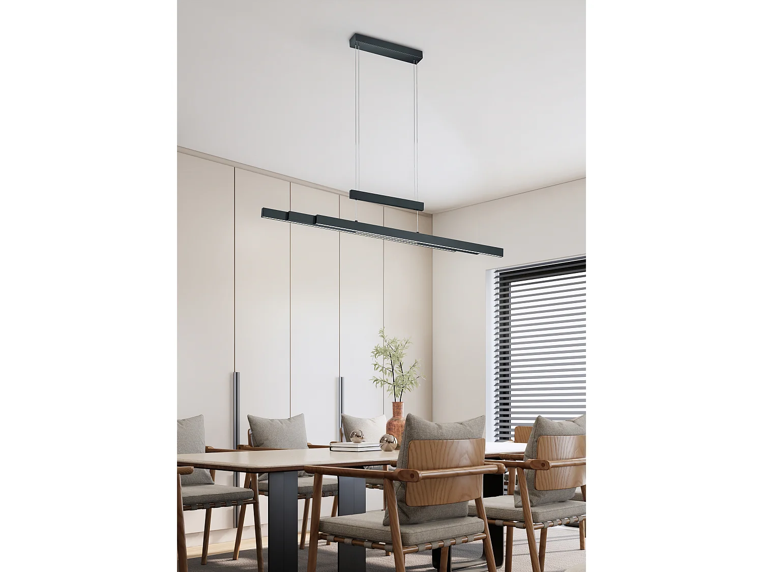 Hanglamp TRAJAN - 0x0x150 cm - Zwart