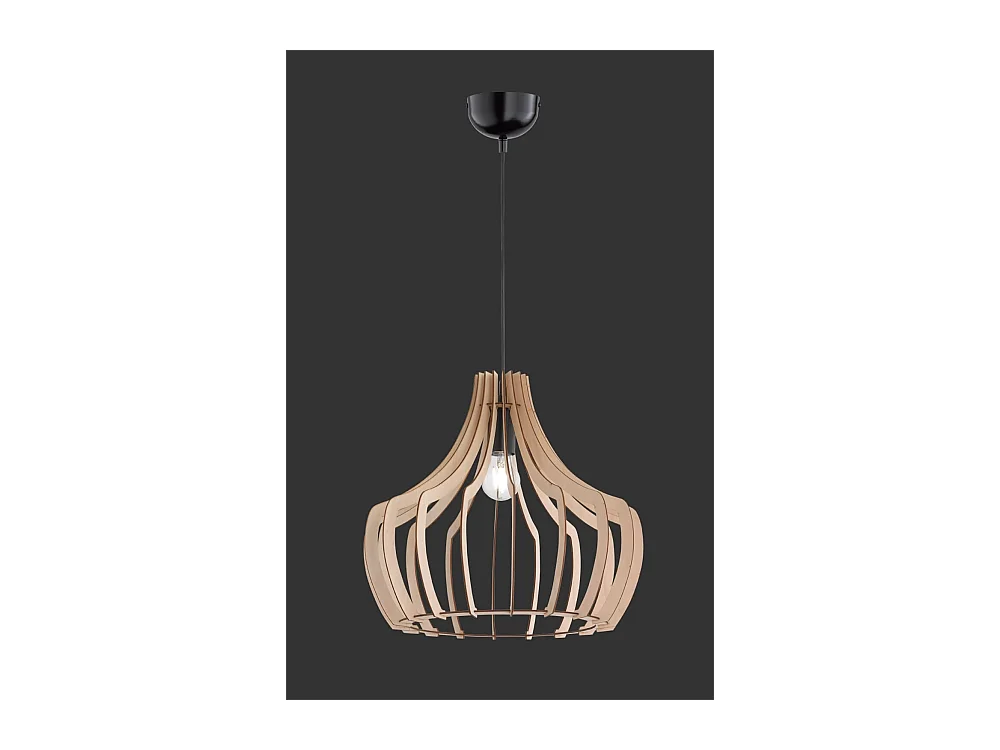 Lampada a sospensione, legno, naturale, 44x150x44 cm, Wood