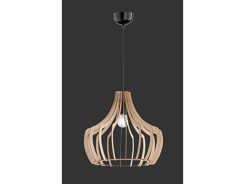 Lampada a sospensione, legno, naturale, 44x150x44 cm, Wood
