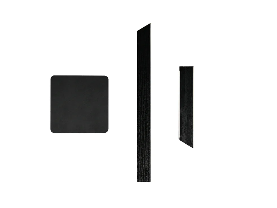 Lampada da tavolo LED, MDF, nero opaco, 11x37,5x14,5 cm, Skip