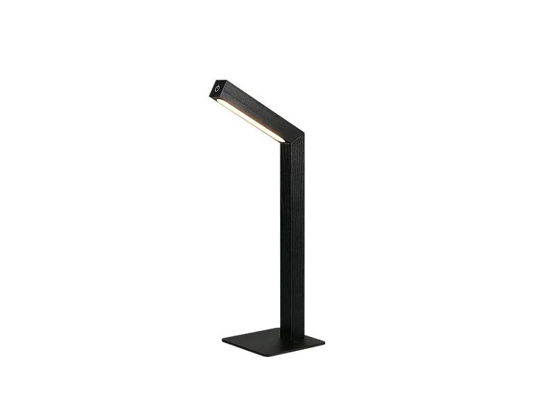 Lampada da tavolo LED, MDF, nero opaco, 11x37,5x14,5 cm, Skip