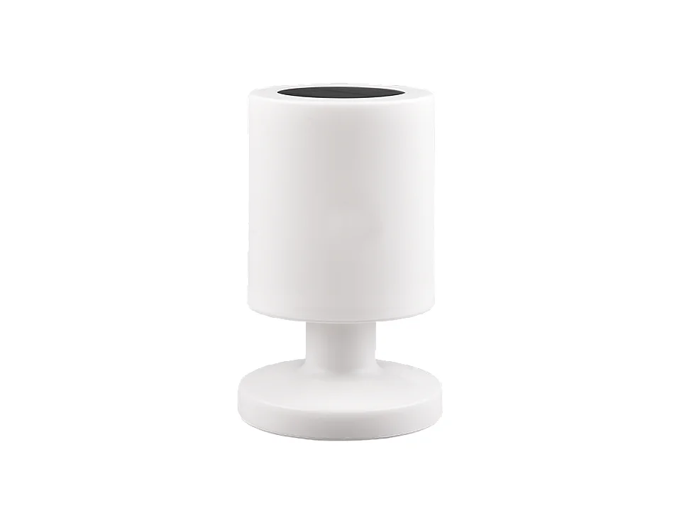 Lampada da tavolo LED, plastica, bianco, 13x20,5x13 cm, Silva