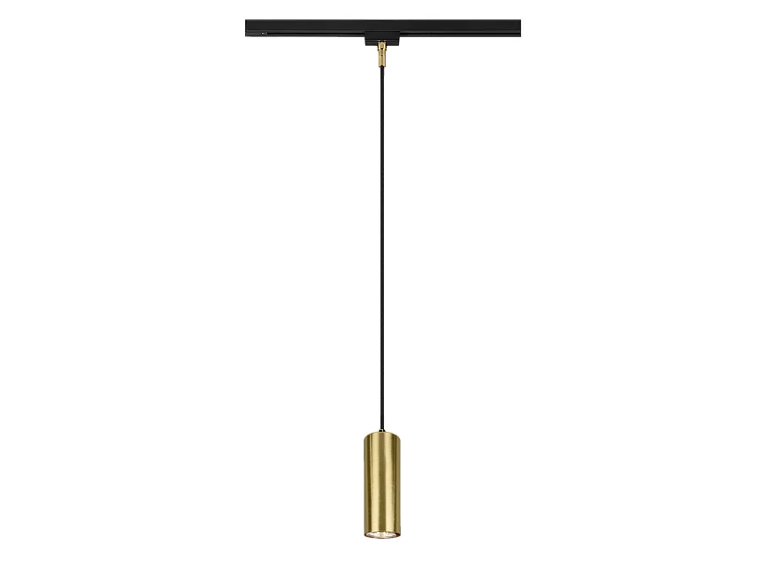 Lampada a sospensione, metallo, ottone satinato, 6x180x6 cm, Duoline