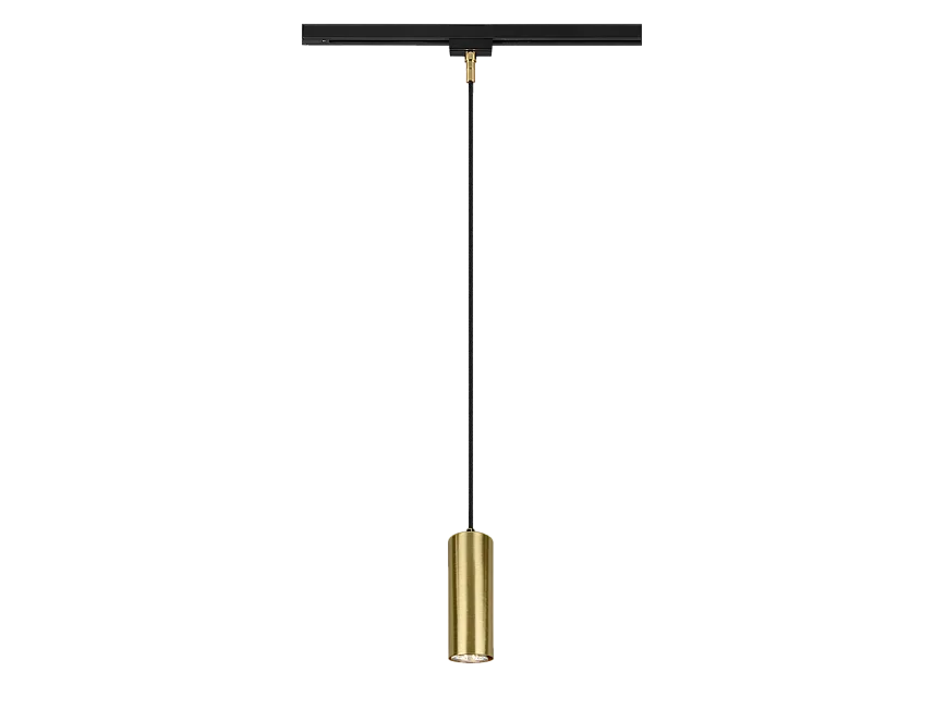 Lampada a sospensione, metallo, ottone satinato, 6x180x6 cm, Duoline