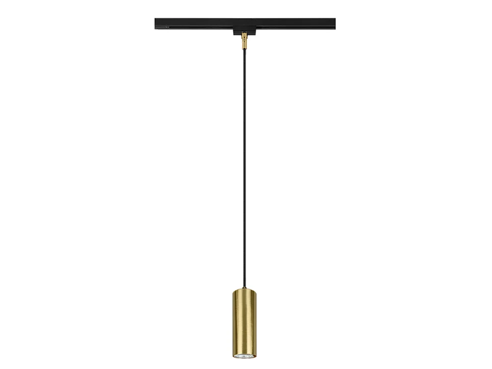 Lampada a sospensione, metallo, ottone satinato, 6x180x6 cm, Duoline