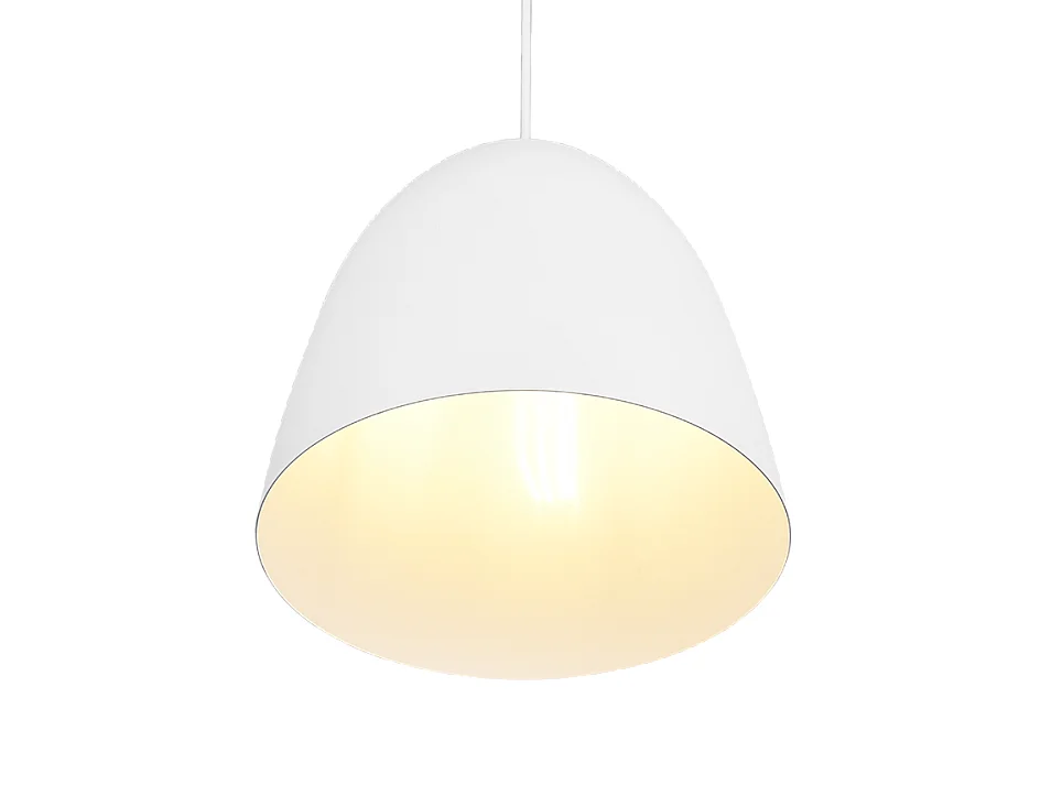 Lampada a sospensione, metallo, bianco opaco, 25x150x25 cm, Tilda