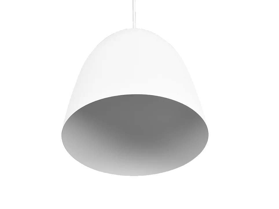 Lampada a sospensione, metallo, bianco opaco, 25x150x25 cm, Tilda