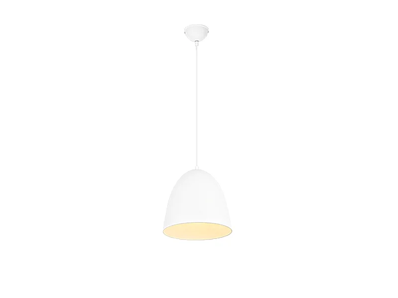 Lampada a sospensione, metallo, bianco opaco, 25x150x25 cm, Tilda
