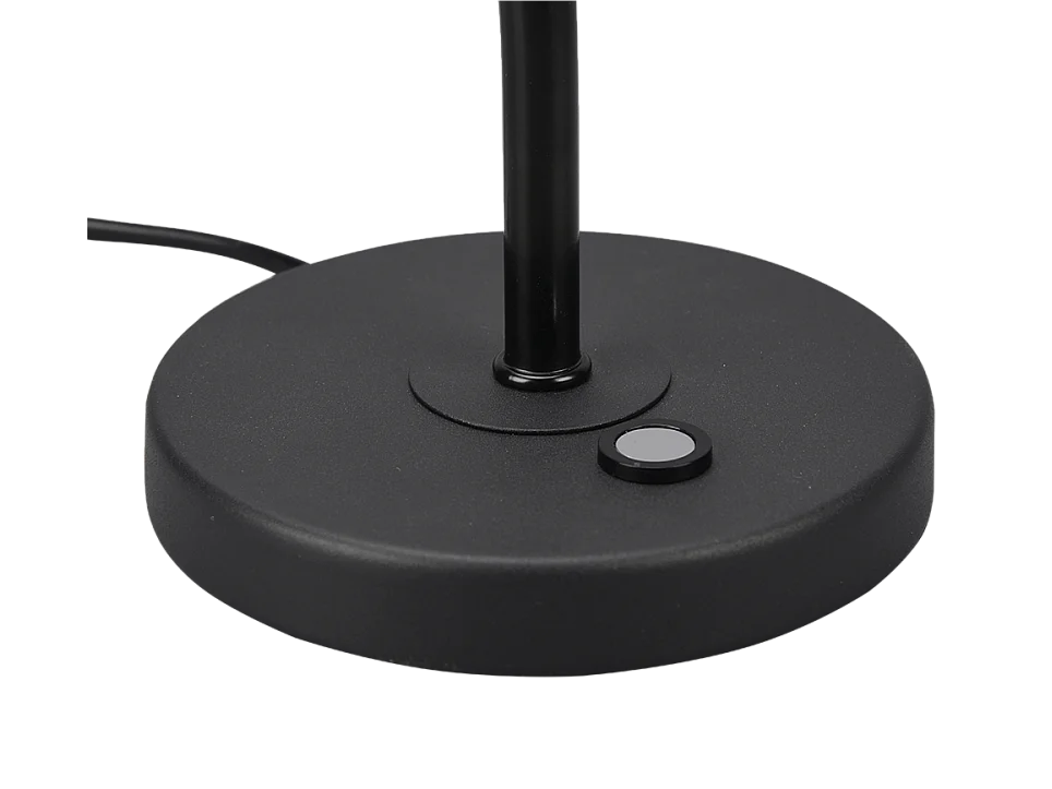 Lampada da tavolo LED, metallo, nero opaco, 18x35x15 cm, Curtis