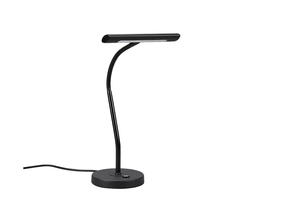 Lampada da tavolo LED, metallo, nero opaco, 18x35x15 cm, Curtis