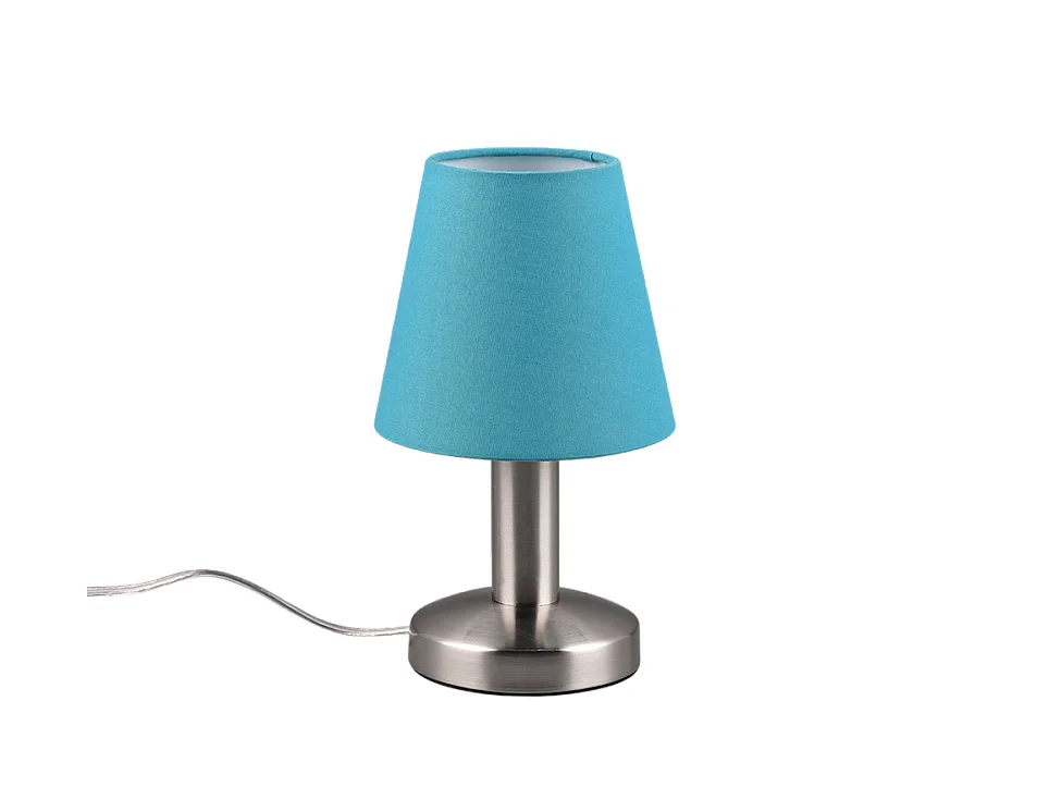 Lampada da tavolo, metallo, nichel opaco, 14x24x14 cm, Mats Ii