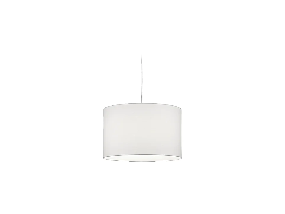 Lampada a sospensione, tessuto, bianco, 40x180x40 cm, Duoline
