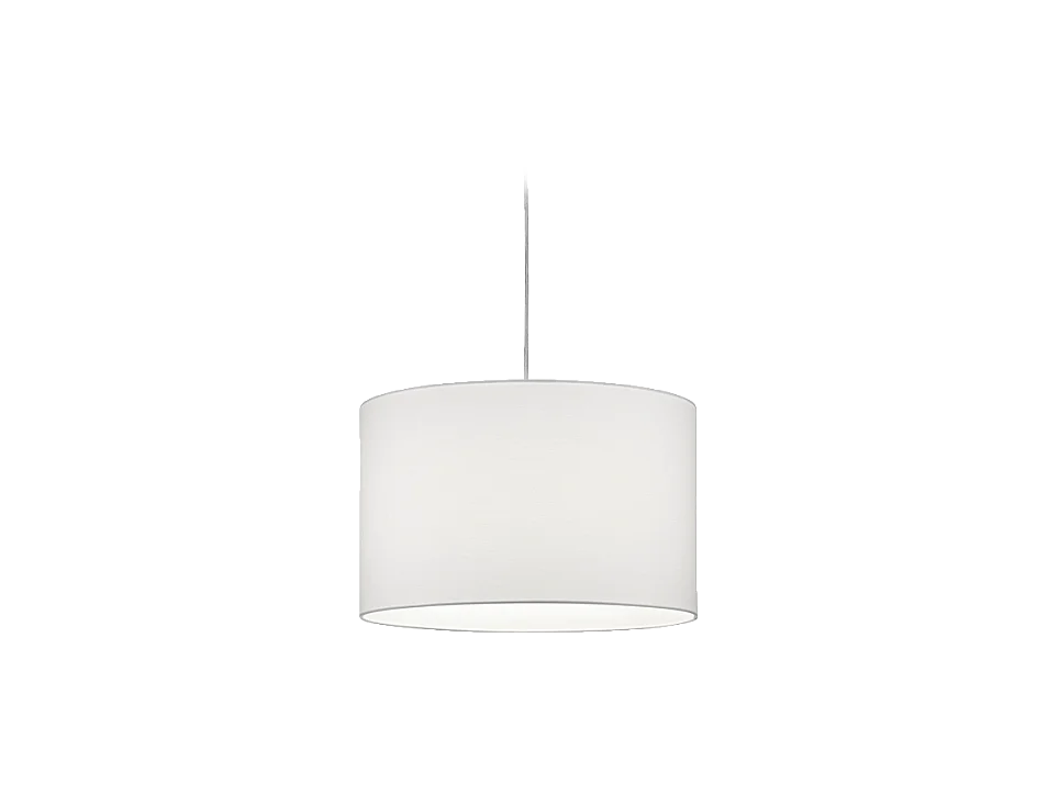 Lampada a sospensione, tessuto, bianco, 40x180x40 cm, Duoline