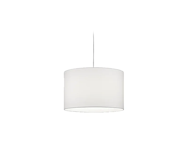 Lampada a sospensione, tessuto, bianco, 40x180x40 cm, Duoline