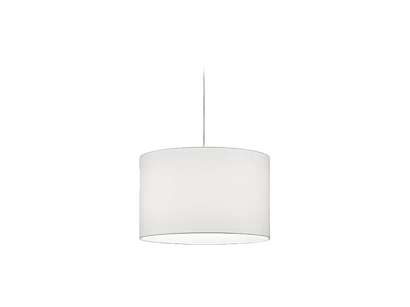 Lampada a sospensione, tessuto, bianco, 40x180x40 cm, Duoline