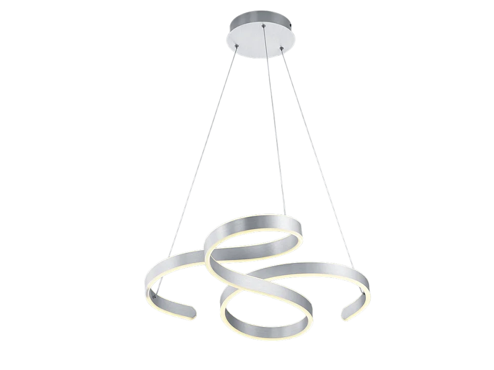 Lampada a sospensione LED, metallo, alluminio, 72x150x68 cm, Francis