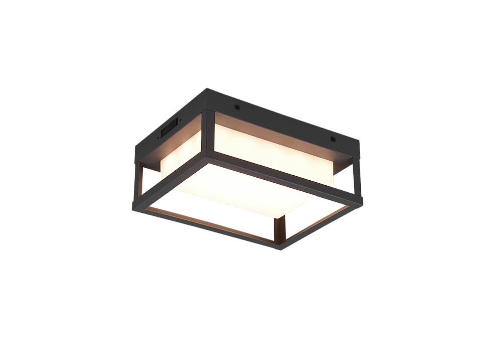 Applique da esterno LED, metallo, antracite, 18x24x10 cm, Witham