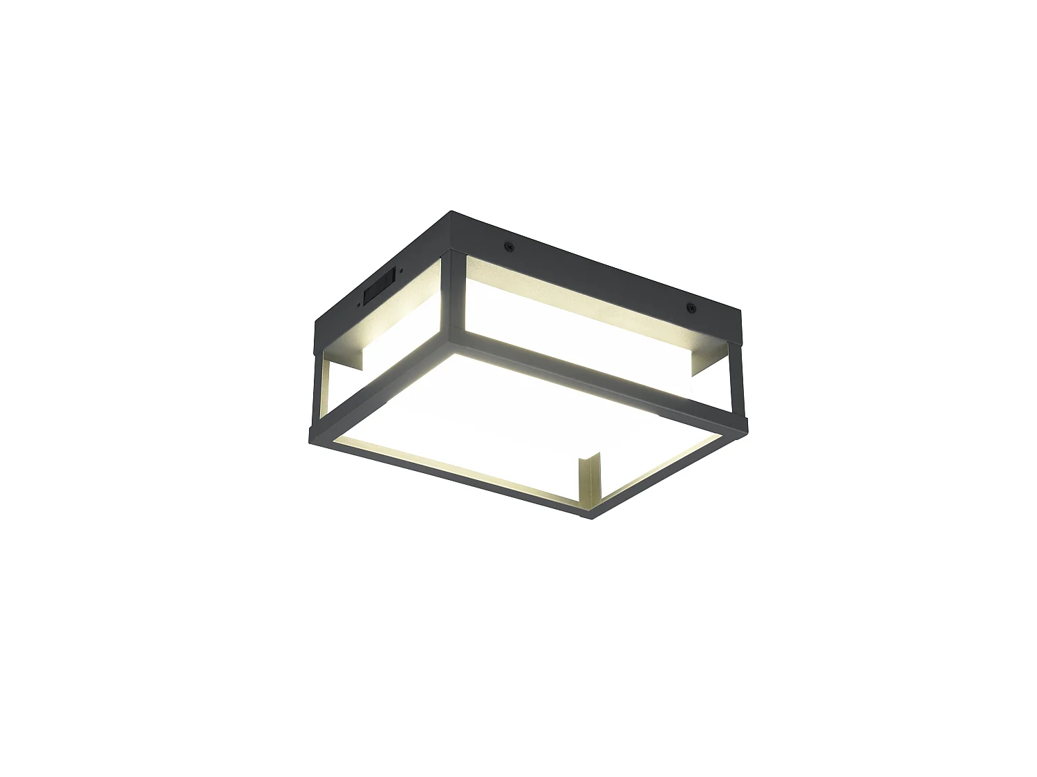 Wandlamp WITHAM - 0x0x24 cm - Antraciet
