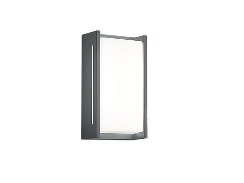 Applique da esterno LED 2 luci, alluminio, antracite, 12,9x23,3x7,2 cm, Indus