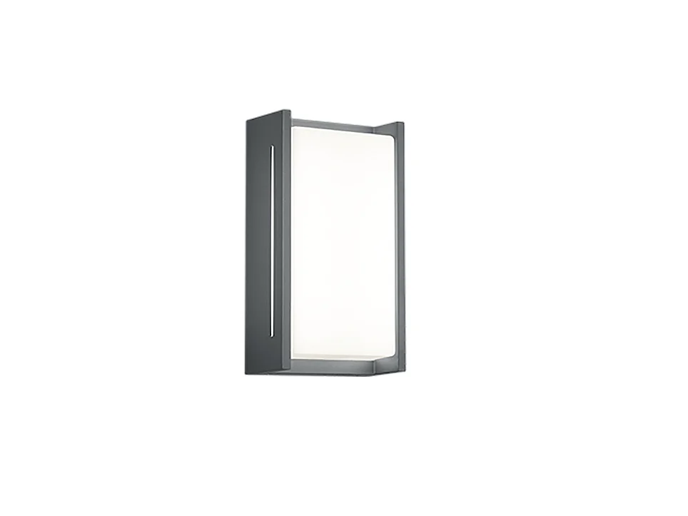Applique da esterno LED 2 luci, alluminio, antracite, 12,9x23,3x7,2 cm, Indus