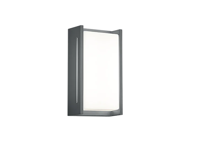 Applique da esterno LED 2 luci, alluminio, antracite, 12,9x23,3x7,2 cm, Indus