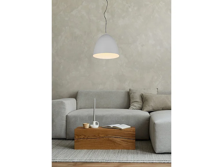 Lampada a sospensione, metallo, grigio, 40x150x40 cm, Tilda