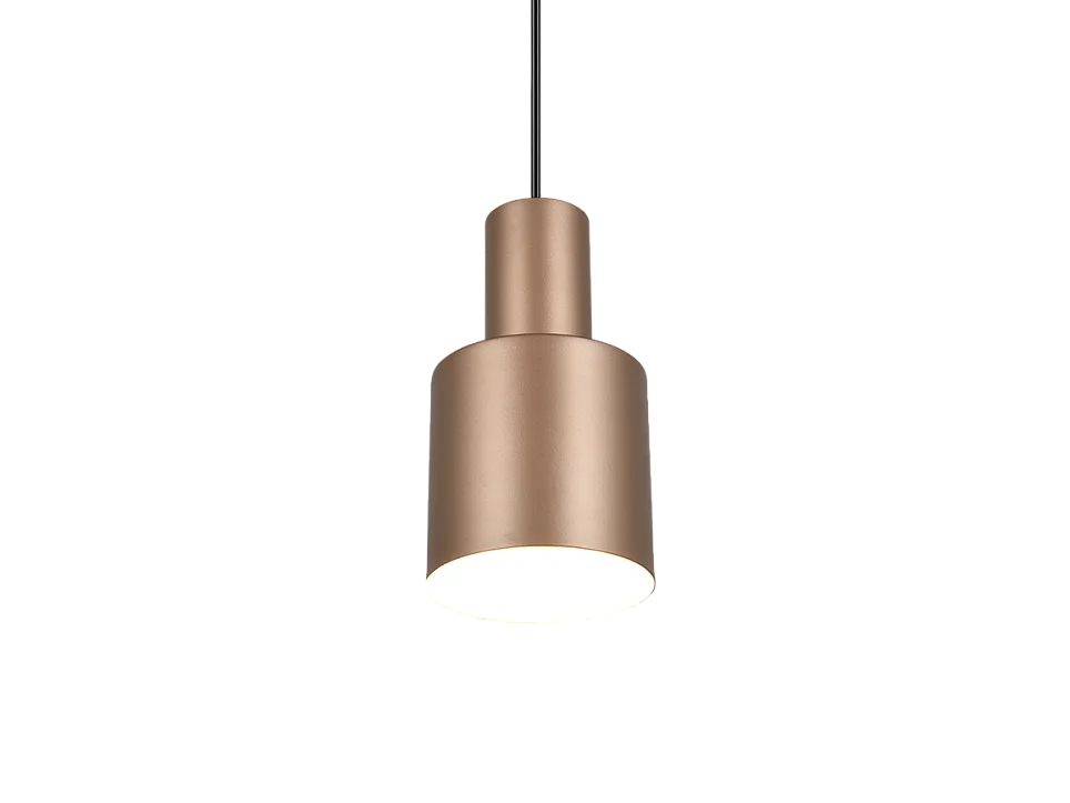 Lampada a sospensione, metallo, caffè, 12x150x12 cm, Agudo