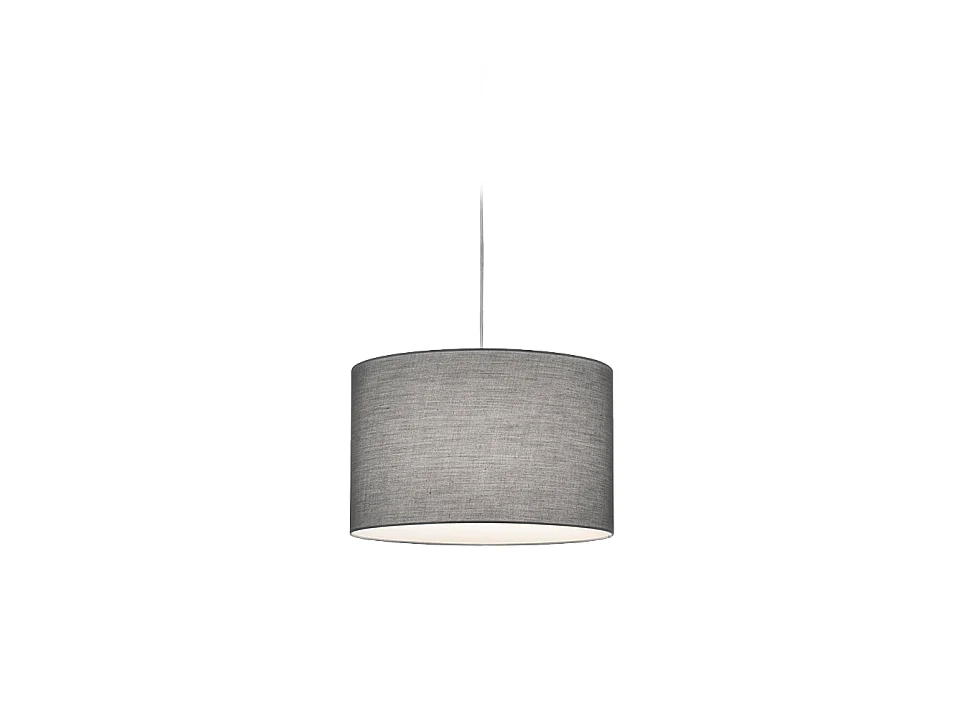 Lampada a sospensione, tessuto, grigio, 40x180x40 cm, Duoline