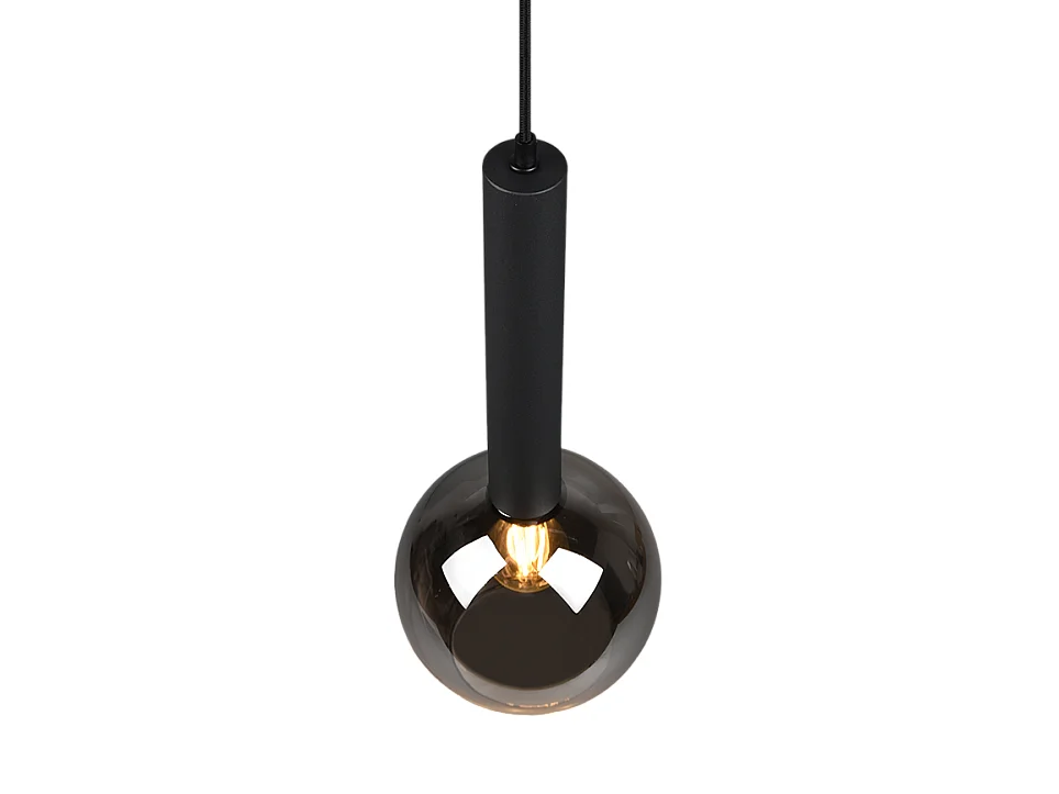 Hanglamp CLAYTON - 20x20x150 cm - Zwart