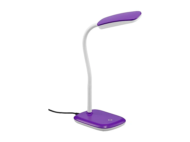 Lampada da tavolo LED, plastica, lilla, 11x36x25 cm, Boa