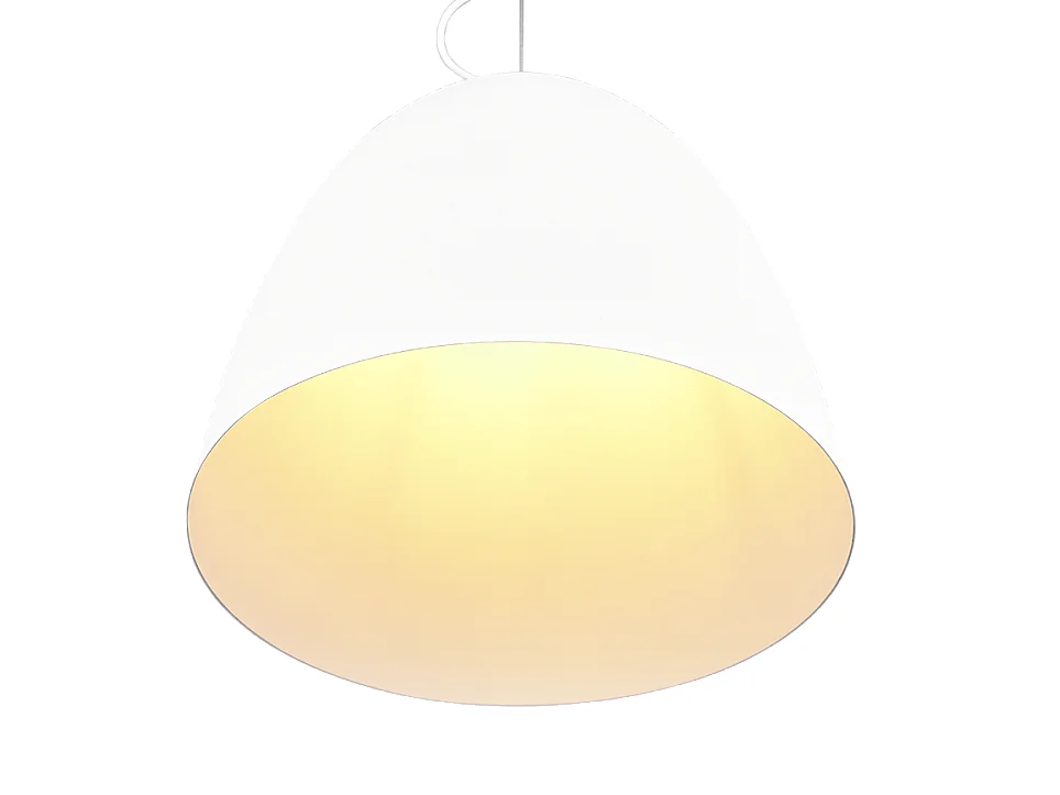 Lampada a sospensione, metallo, bianco opaco, 40x150x40 cm, Tilda