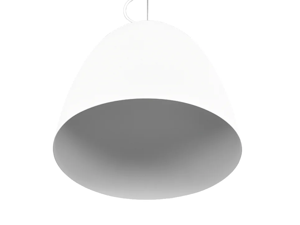 Lampada a sospensione, metallo, bianco opaco, 40x150x40 cm, Tilda