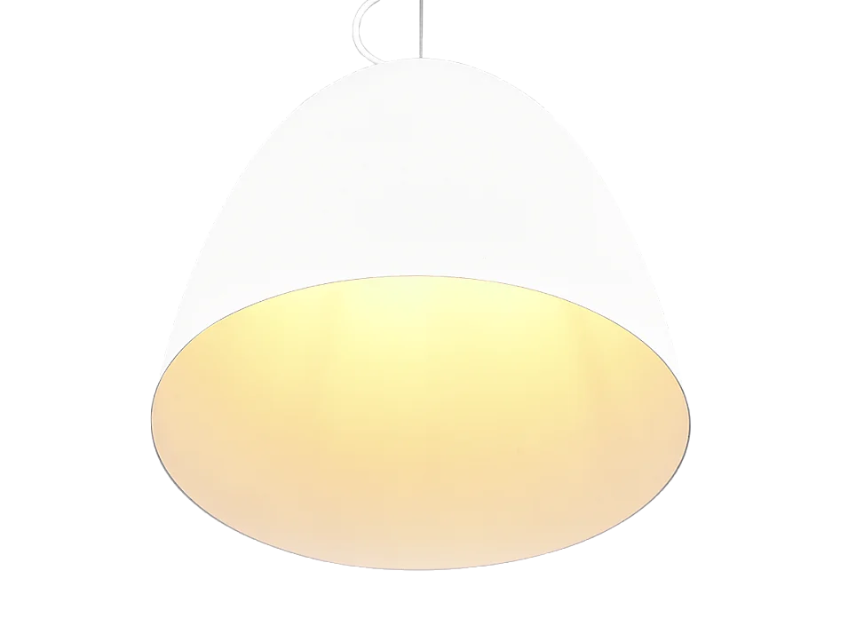 Lampada a sospensione, metallo, bianco opaco, 40x150x40 cm, Tilda