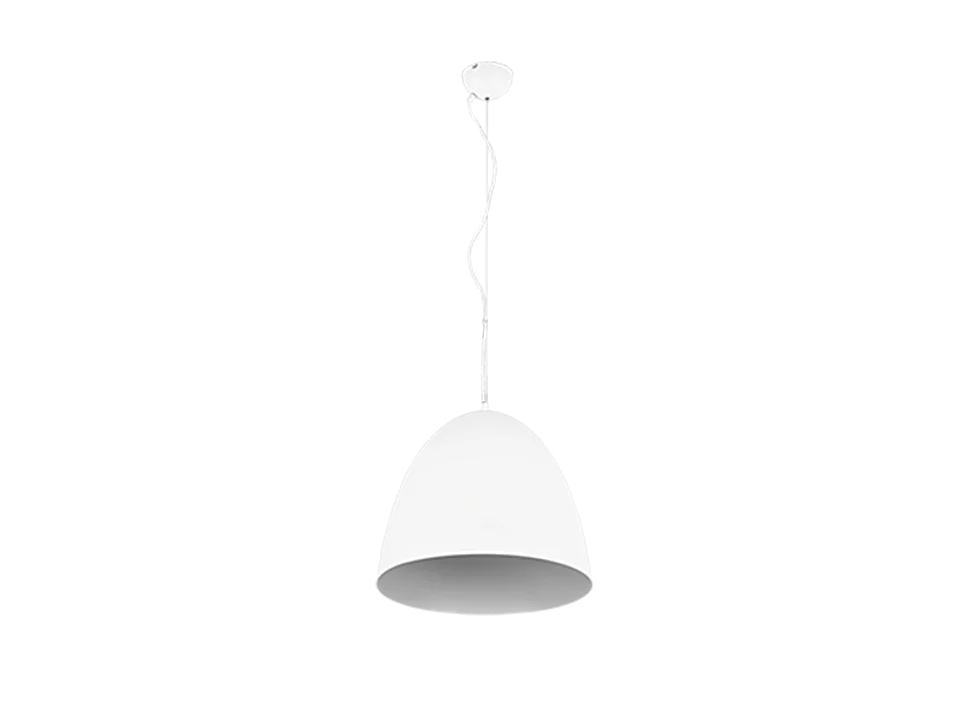 Lampada a sospensione, metallo, bianco opaco, 40x150x40 cm, Tilda