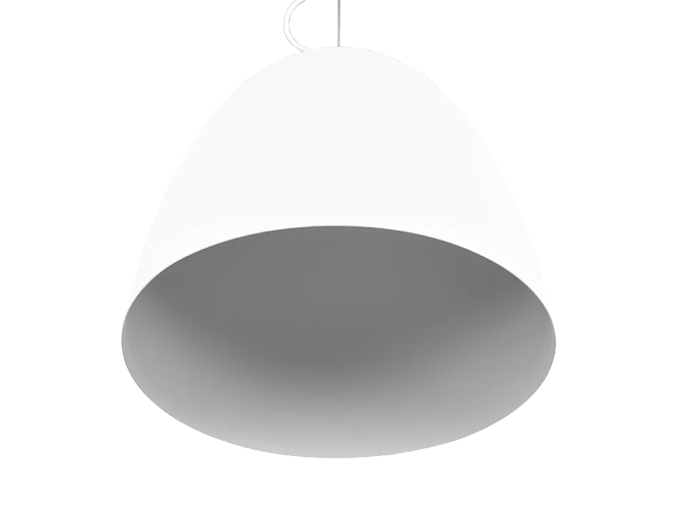 Lampada a sospensione, metallo, bianco opaco, 40x150x40 cm, Tilda