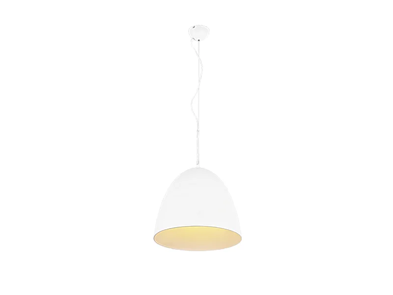 Lampada a sospensione, metallo, bianco opaco, 40x150x40 cm, Tilda
