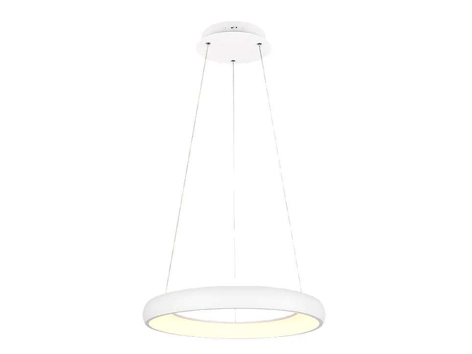 Lampada a sospensione LED, metallo, bianco opaco, 62x150x62 cm, Cardona