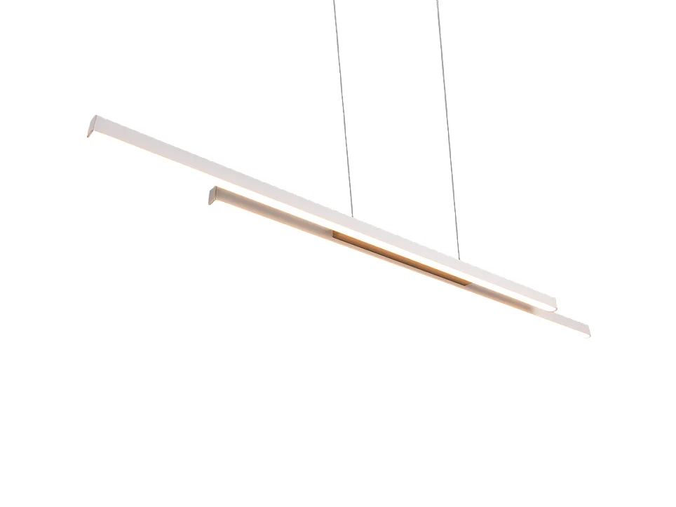 Lampada a sospensione LED, metallo, grigio, 110x150x8,5 cm, Odio