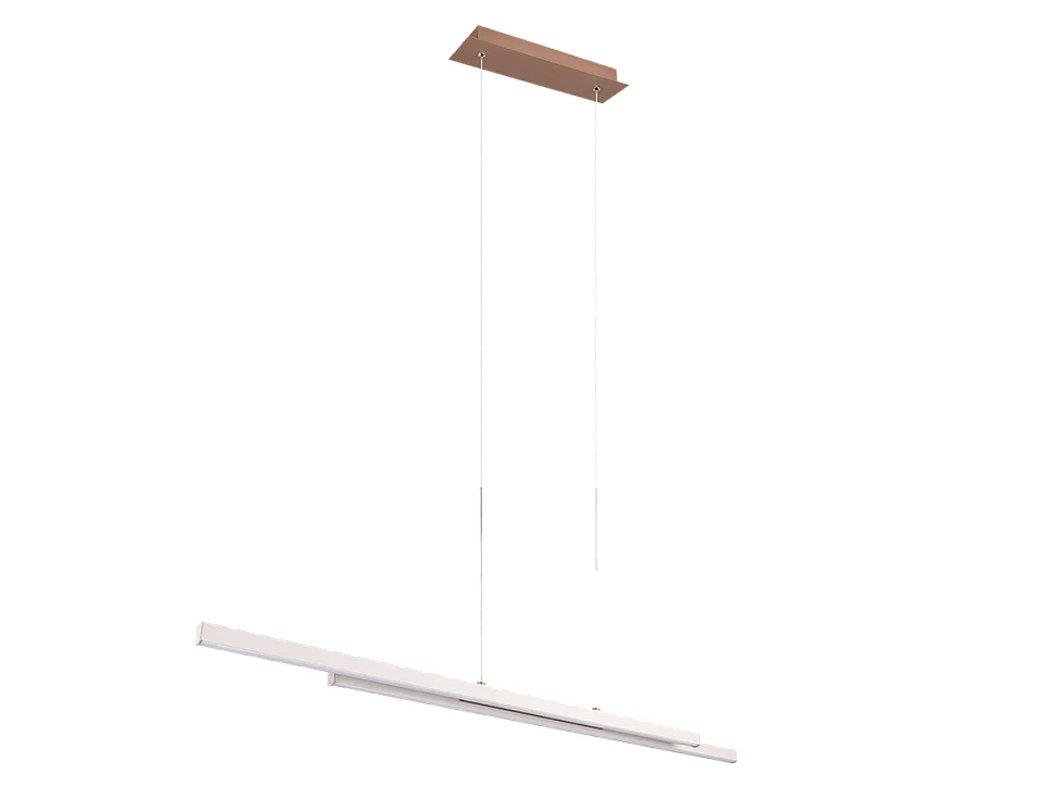 Lampada a sospensione LED, metallo, grigio, 110x150x8,5 cm, Odio