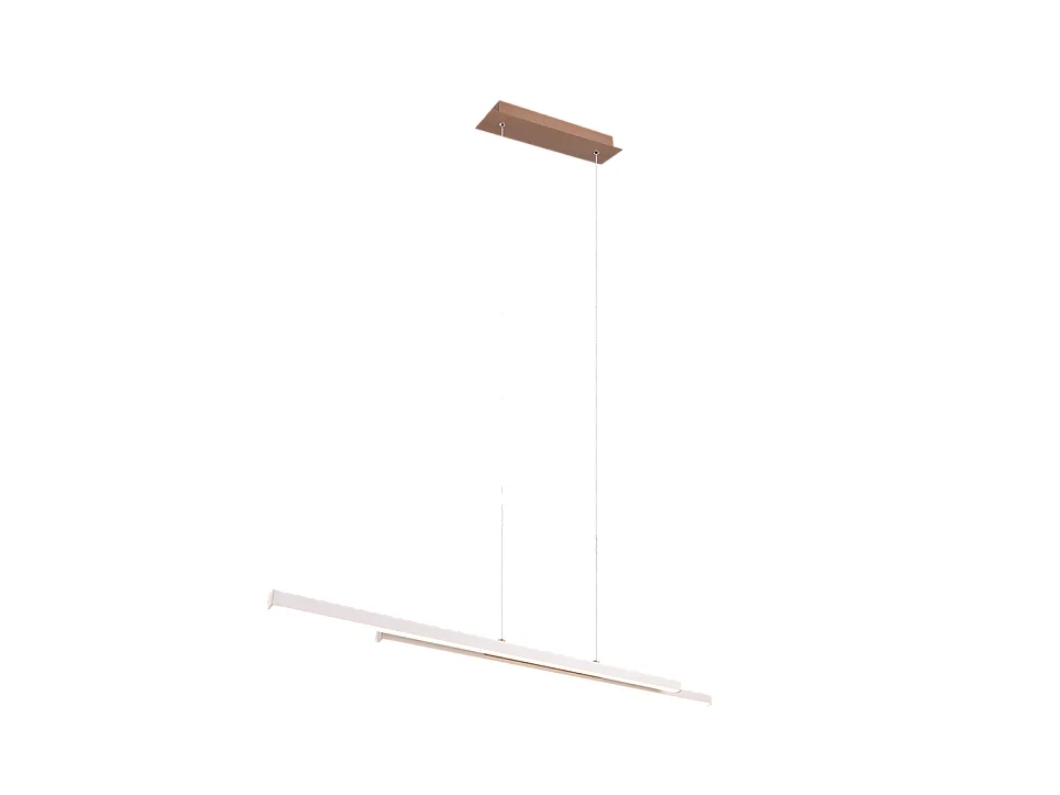Lampada a sospensione LED, metallo, grigio, 110x150x8,5 cm, Odio