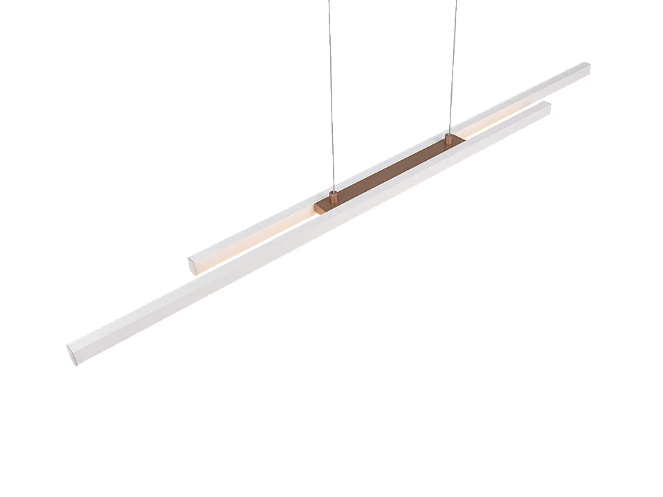 Lampada a sospensione LED, metallo, grigio, 110x150x8,5 cm, Odio