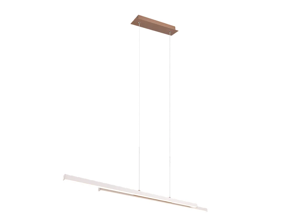 Lampada a sospensione LED, metallo, grigio, 110x150x8,5 cm, Odio