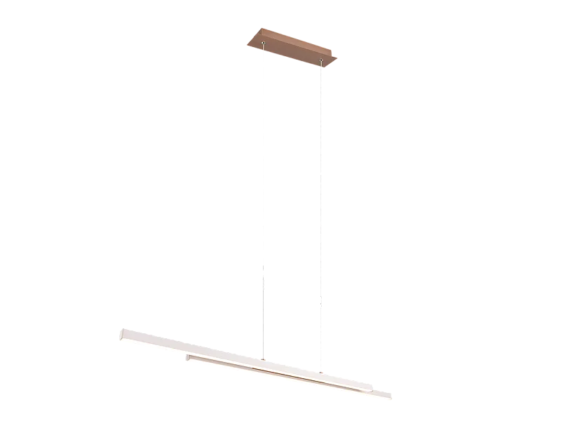 Lampada a sospensione LED, metallo, grigio, 110x150x8,5 cm, Odio