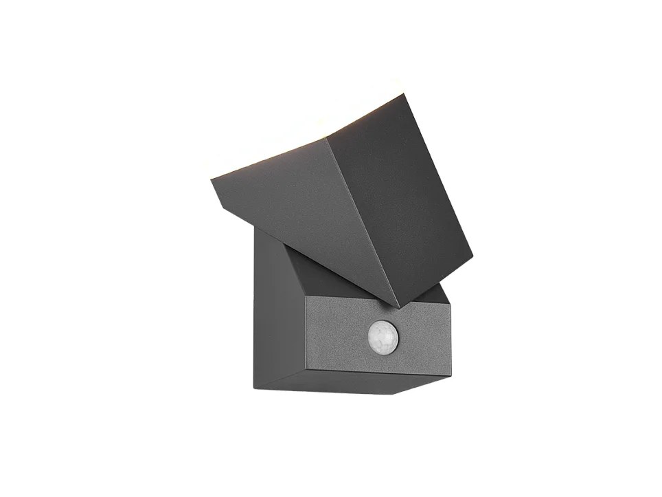 Applique da esterno LED, alluminio, antracite, 9x16x11 cm, Avon