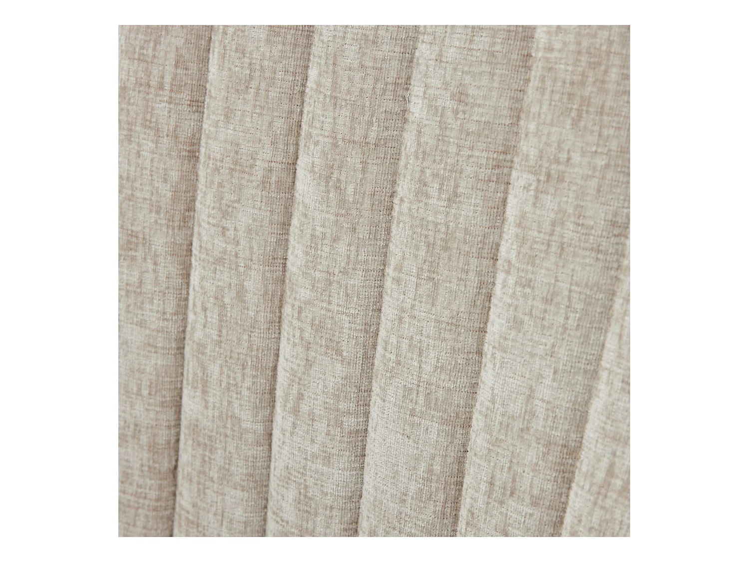 Lot de 2 chaises beige avec pieds dorés, chenille floquée en rayonne