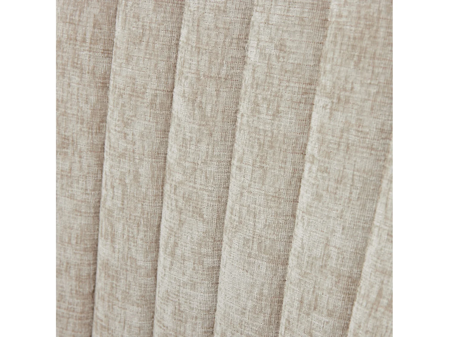 Lot de 2 chaises beige avec pieds dorés, chenille floquée en rayonne