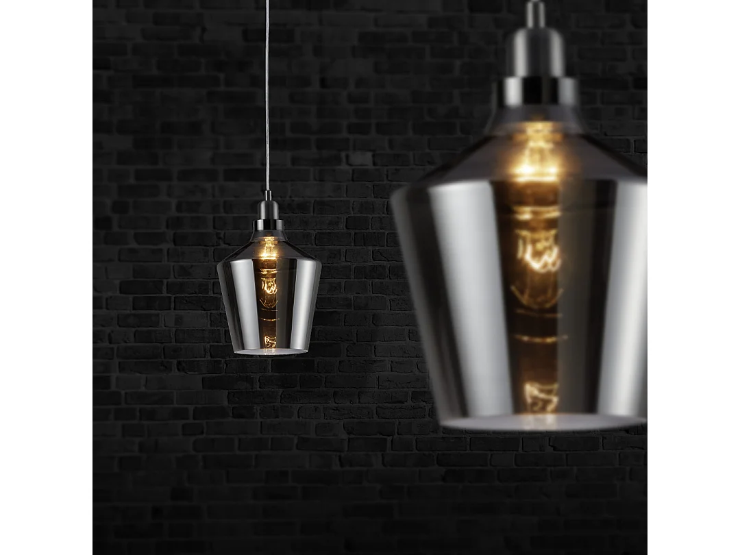 Lampada a sospensione, metallo, alluminio, 20x130x20 cm, Calais